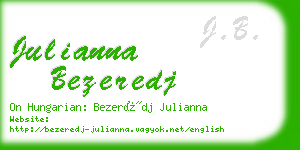 julianna bezeredj business card